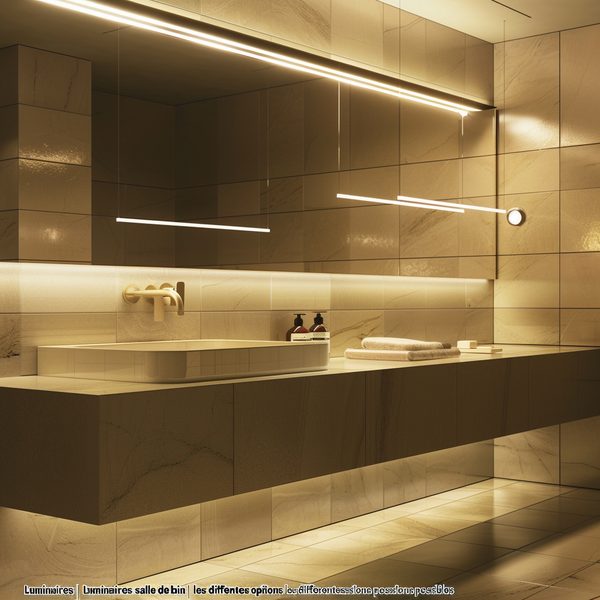 Luminaires salle de bain : les différentes options possibles
